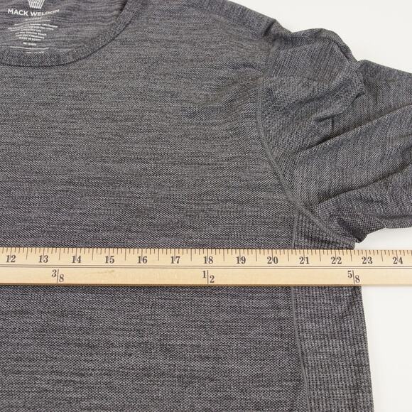 Mack Weldon Airknitx Long Sleeve Heather Gray Performance Shirt Mens Sz XL - Picture 3 of 6